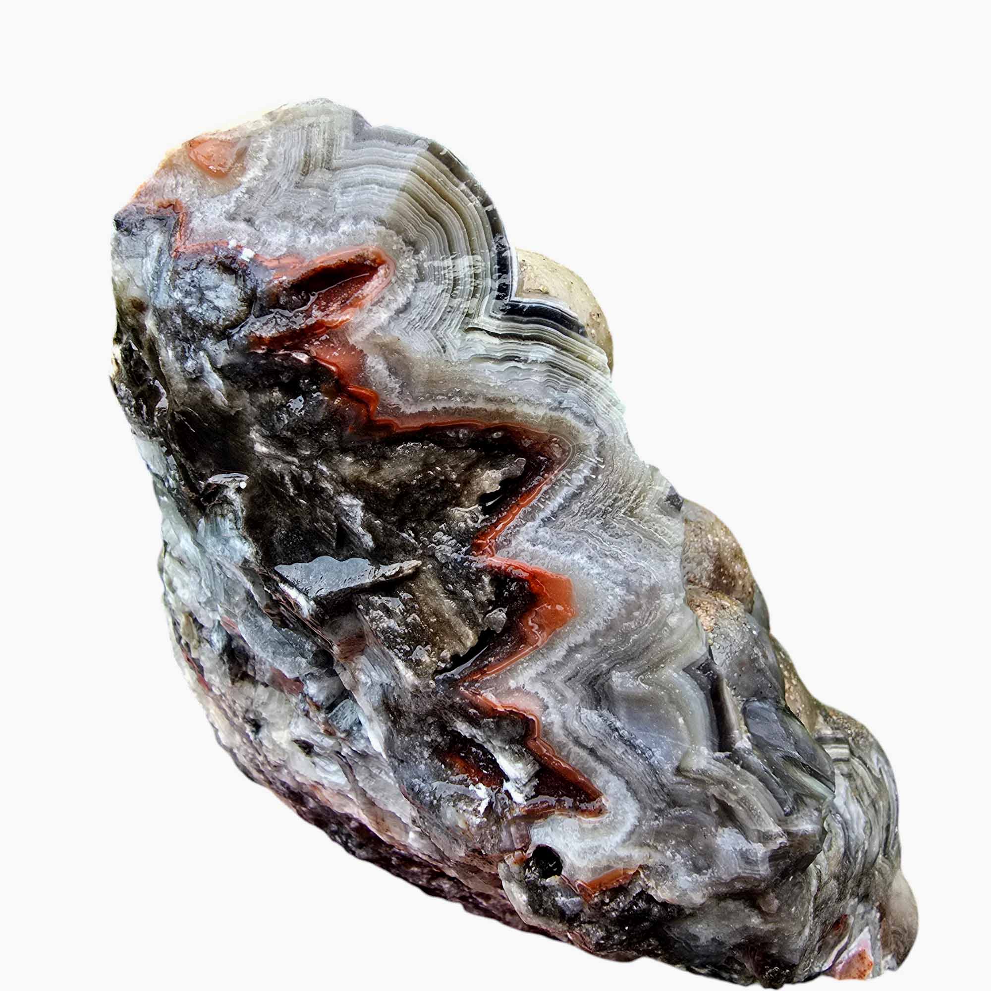 Old Vein Lace Agate Lapidary Rough Chunk