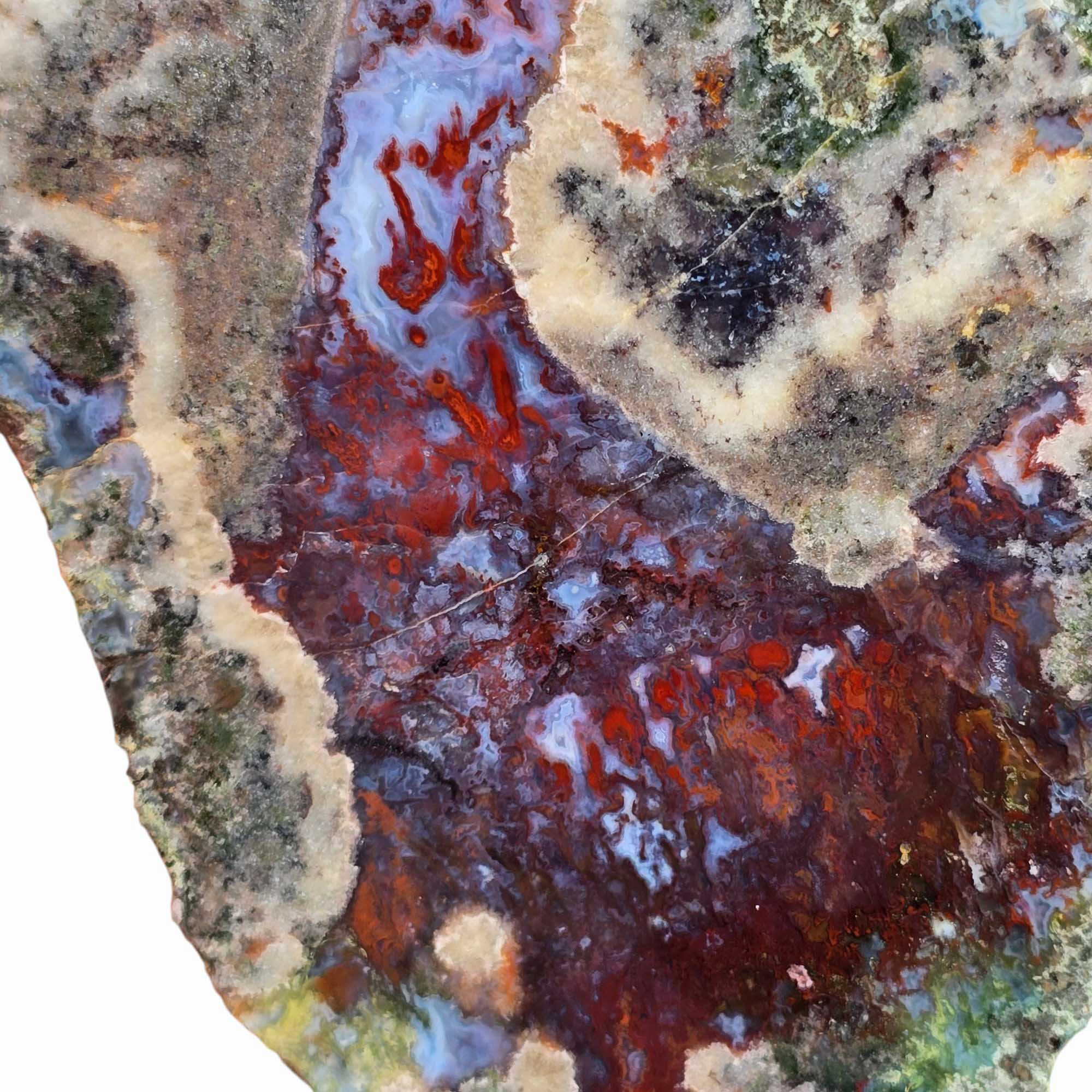 Red Lightning Agate – Old Stock Mexican Agate with Bold Patterns