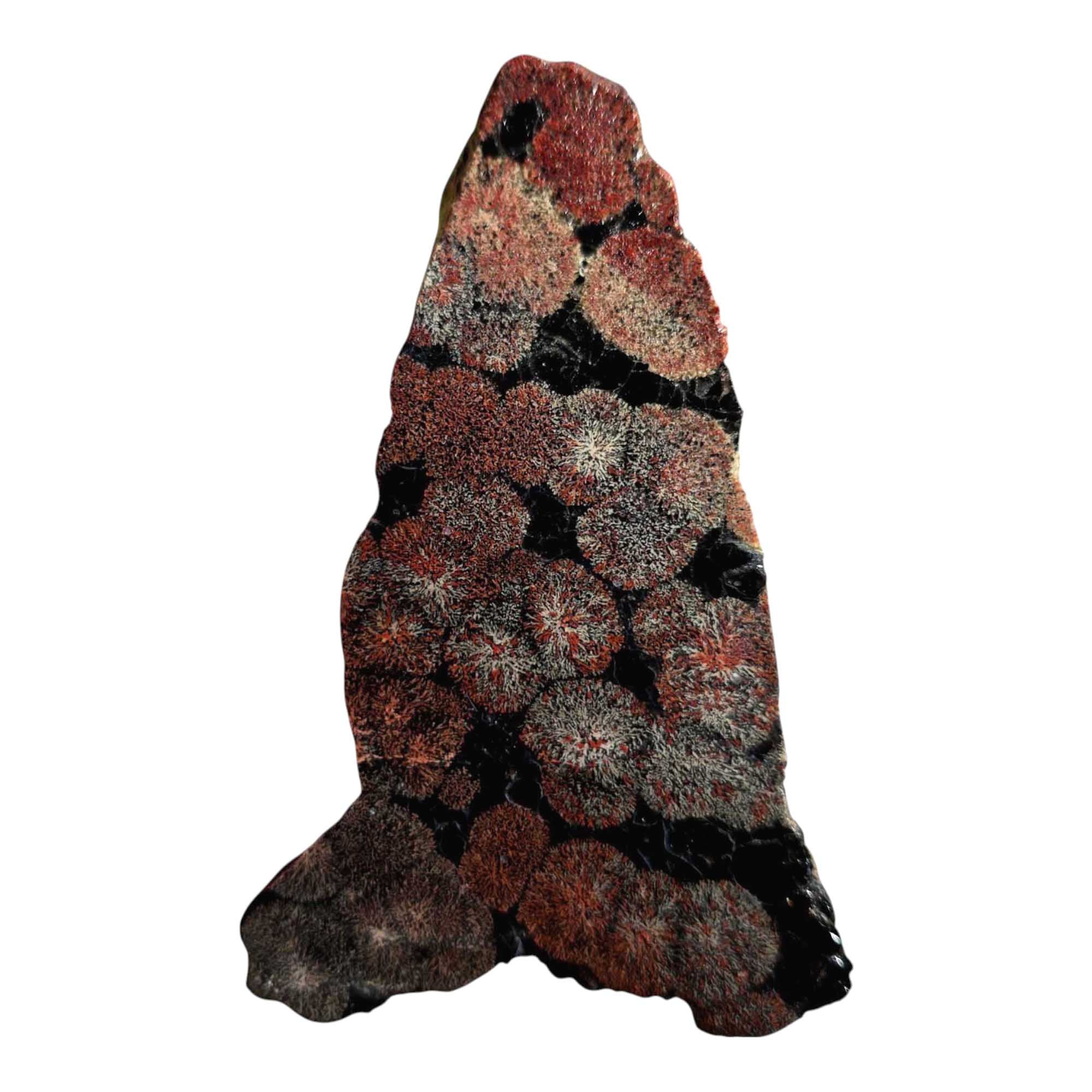 Fireworks Obsidian Slab – Colorful Patterned Volcanic Glass from Mexico