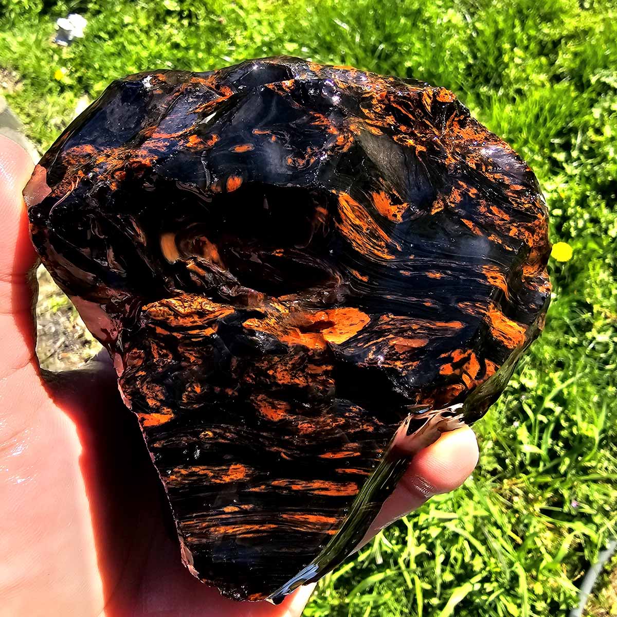 Tri-Flow Mix Old Stock Oregon Obsidian Rough Flatrate!