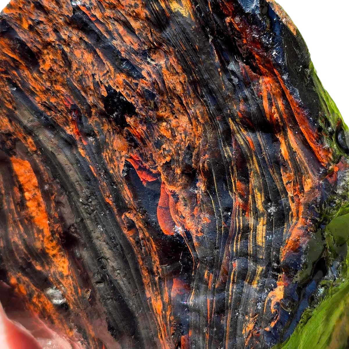 Glass Buttes Red Ribbon Obsidian Rough Chunk!