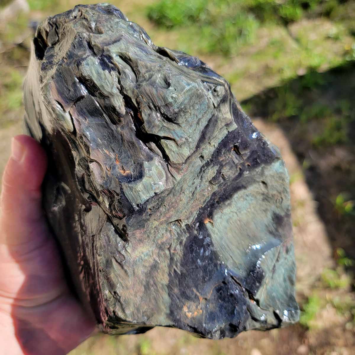 Mexican Velvet Obsidian Rough Chunk!