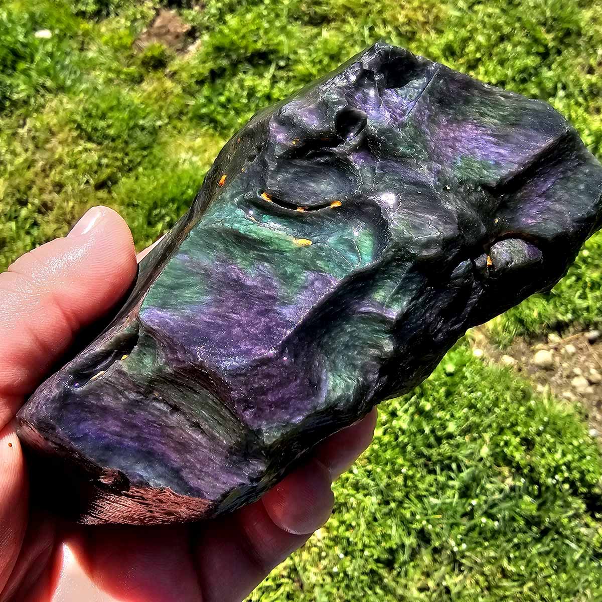 Highgrade Mexican Velvet Obsidian Rough Chunk!