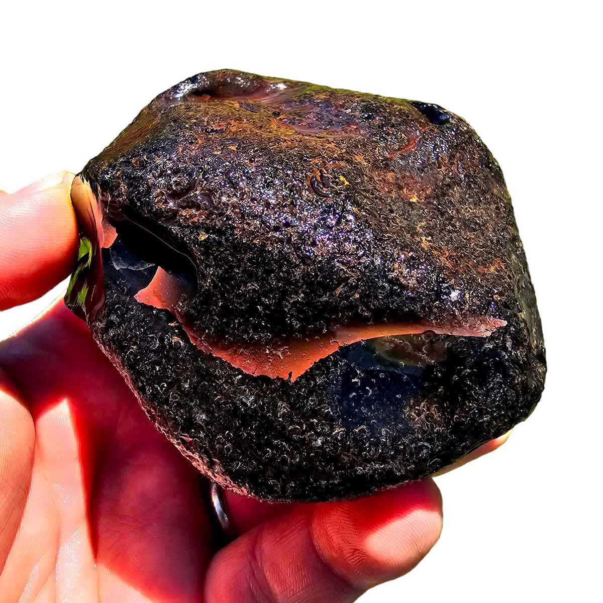RARE Red Ribbon Obsidian Rough Chunk!