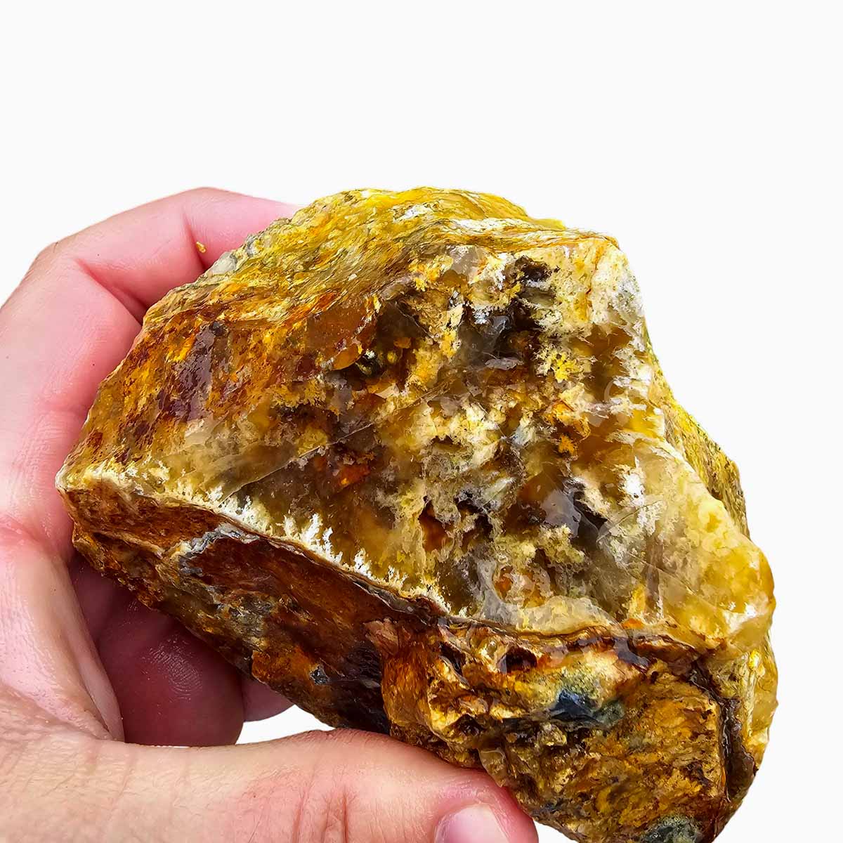 Regency Rose Plume Agate Lapidary Cutting Rough Chunk