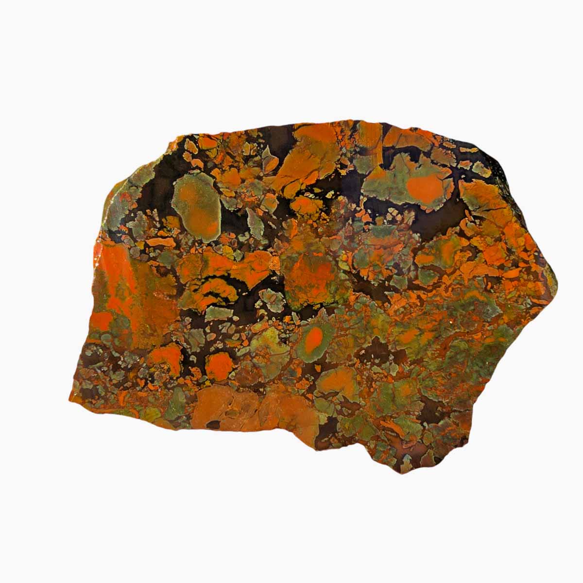 Rare Whisky Creek Brecciated Jasper Slab Lapidary Stone Slice Cut Rock