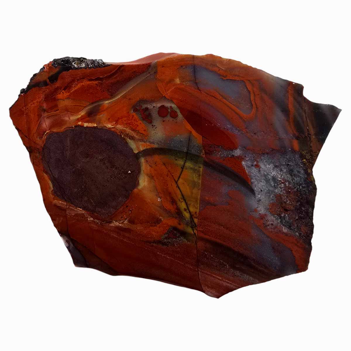 Sarape Jasper Slab Crazy Lace Relative Lapidary Stone Slice Cut Rock