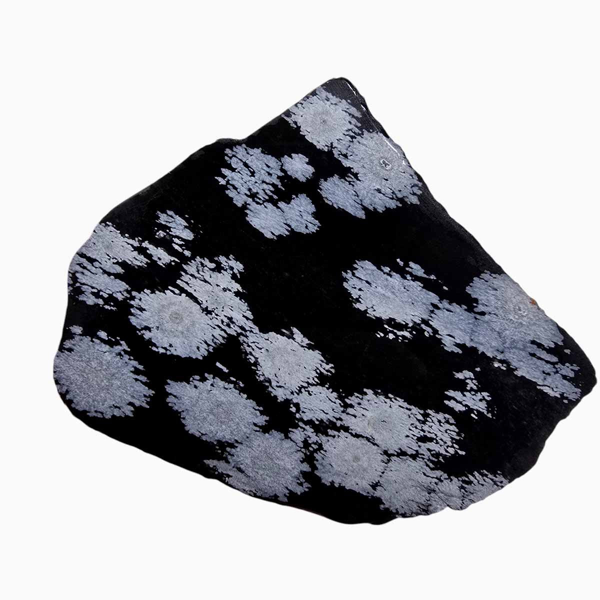 Snowflake Obsidian Slab Lapidary Stone Slice Cut Rock