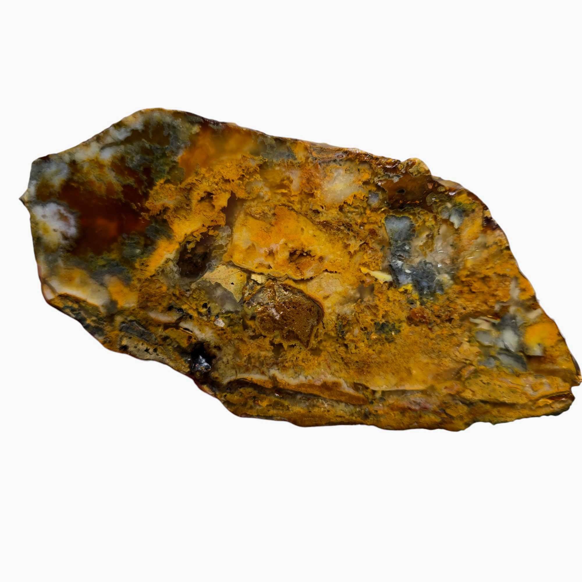 Regency Rose Plume Agate Slab Lapidary Stone Slice Cut Rock