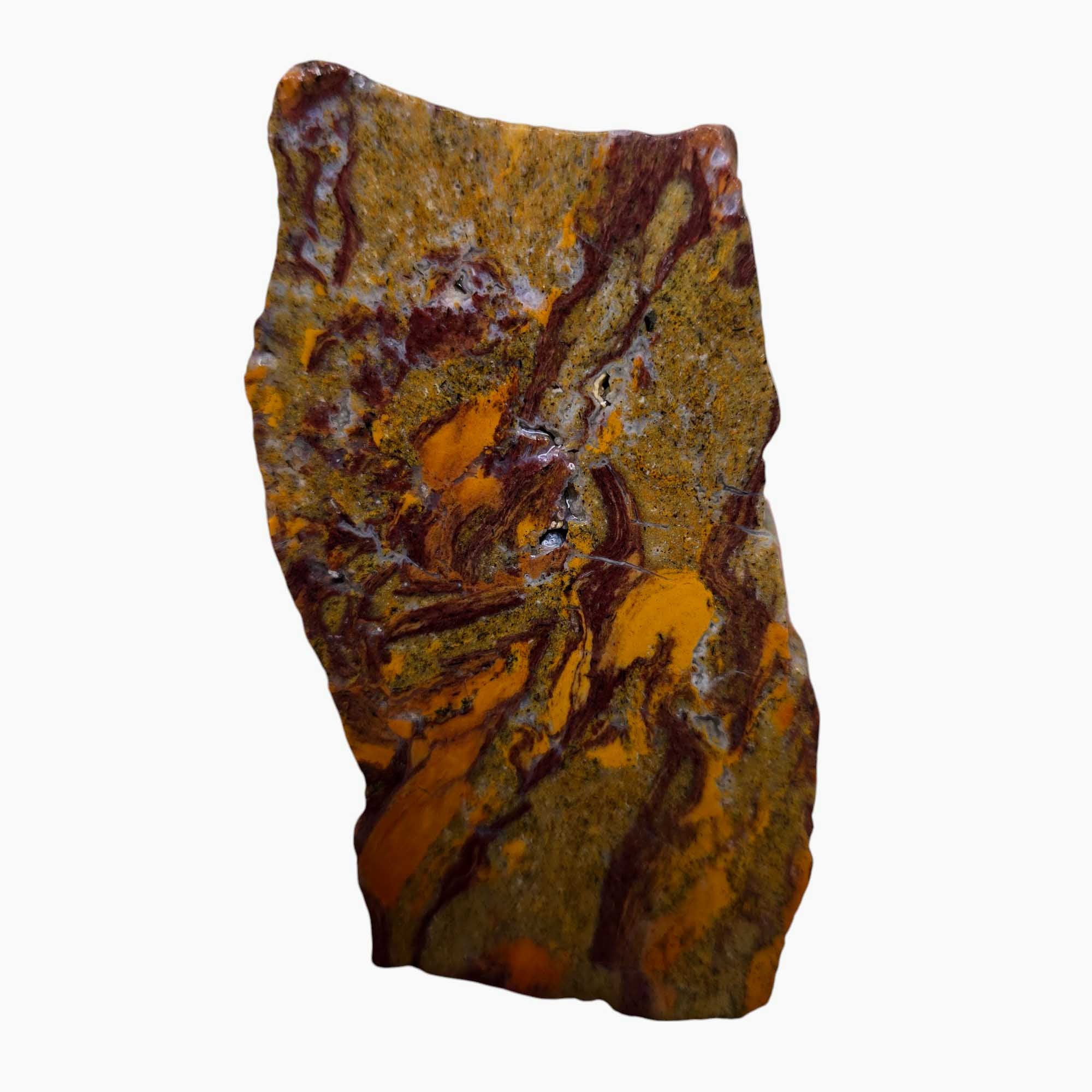 Hidden Canyon Moss Jasper Slab Lapidary Stone Slice Cut Rock