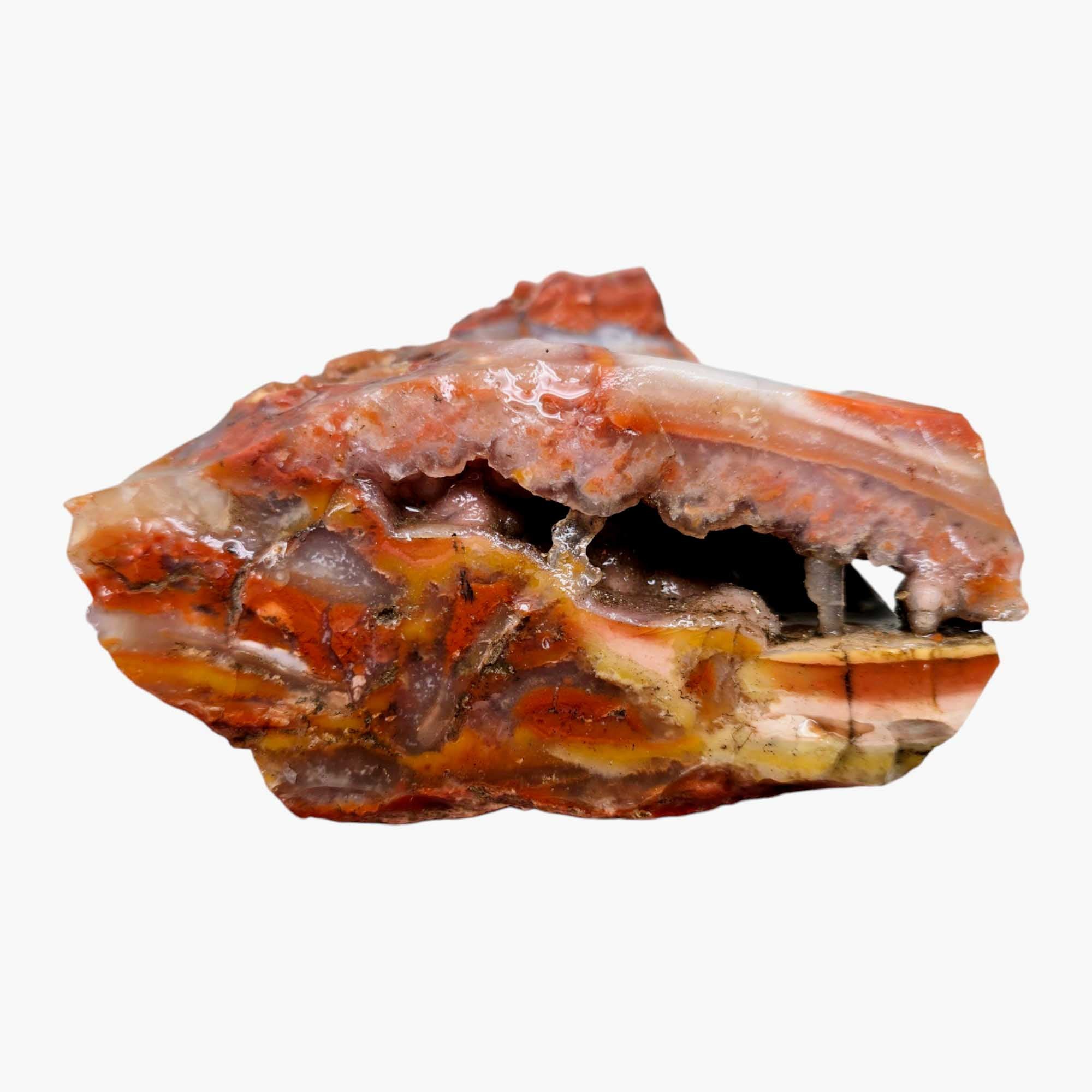 Red Velvet Agate Rough Chunk Lapidary Stone