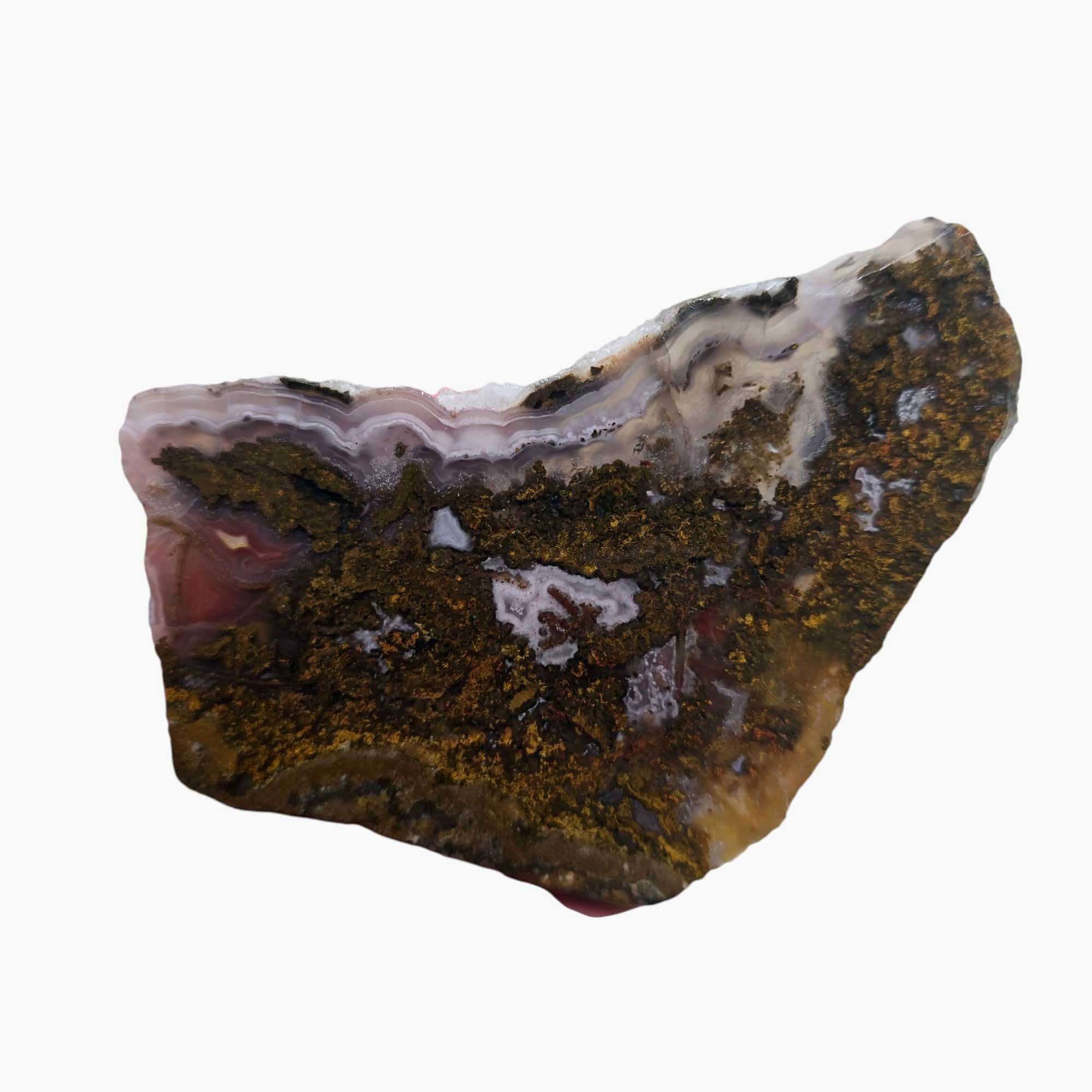 San Carlos Agate Slab Lapidary Stone Slice Cut Rock