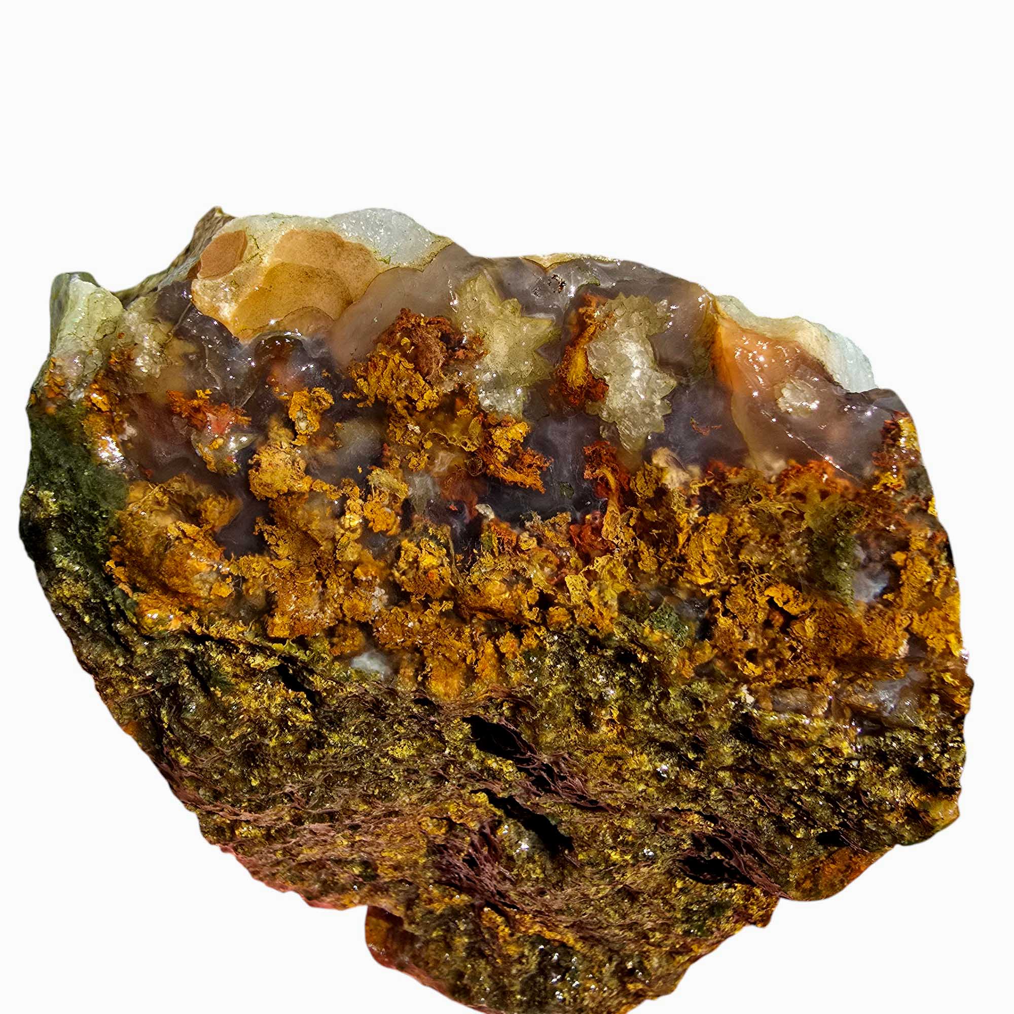 San Carlos Moss Agate Lapidary Rough Cutting Chunk