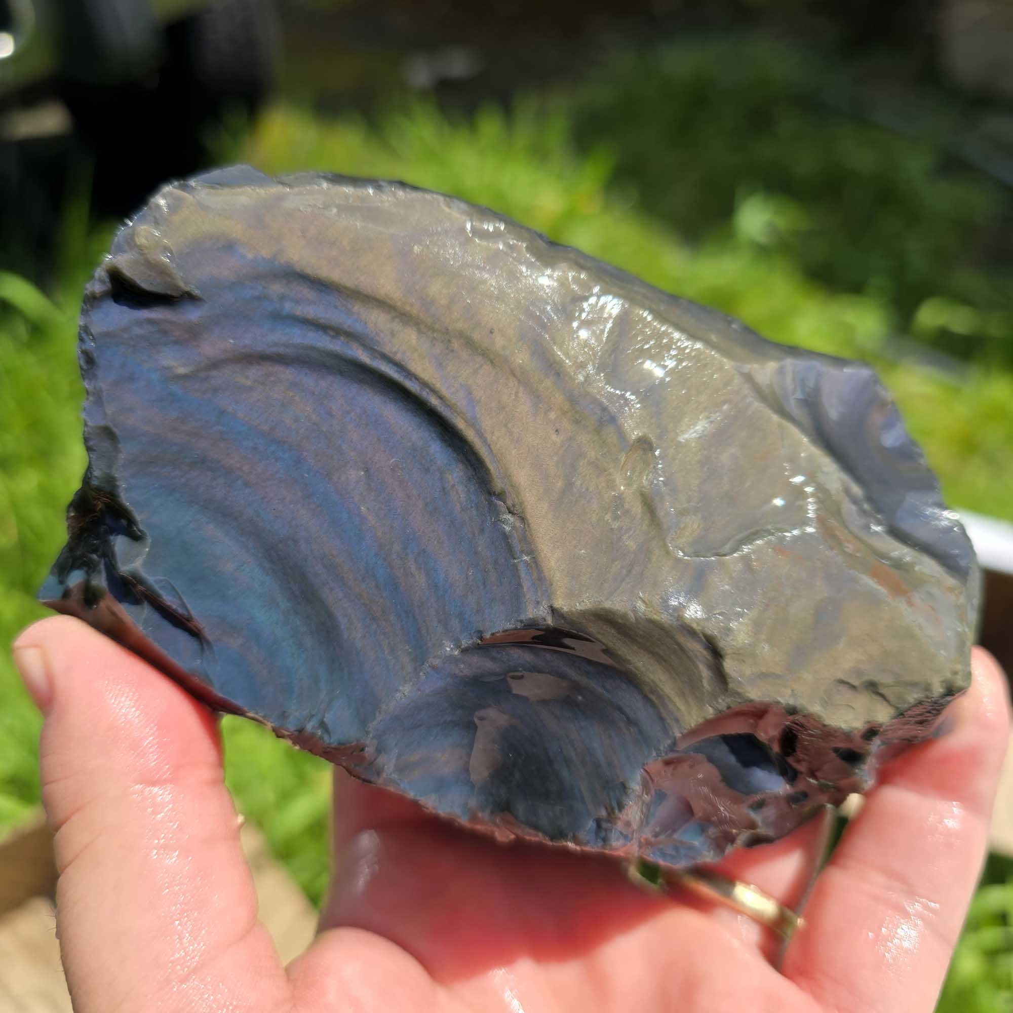 Budget B-C Grade Velvet Obsidian Lapidary Rough Flatrate