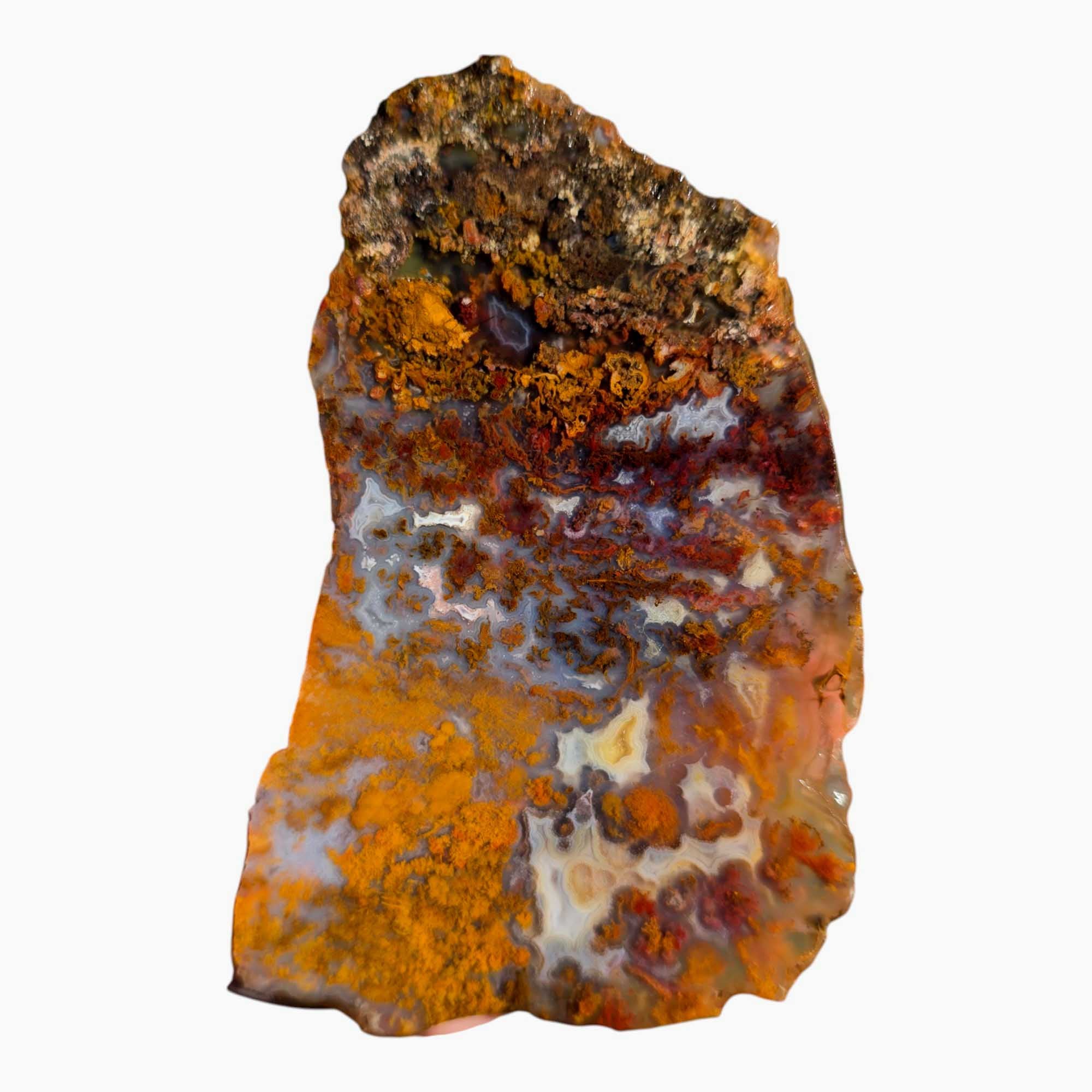 San Carlos Agate Slab Lapidary Stone Slice Cut Rock