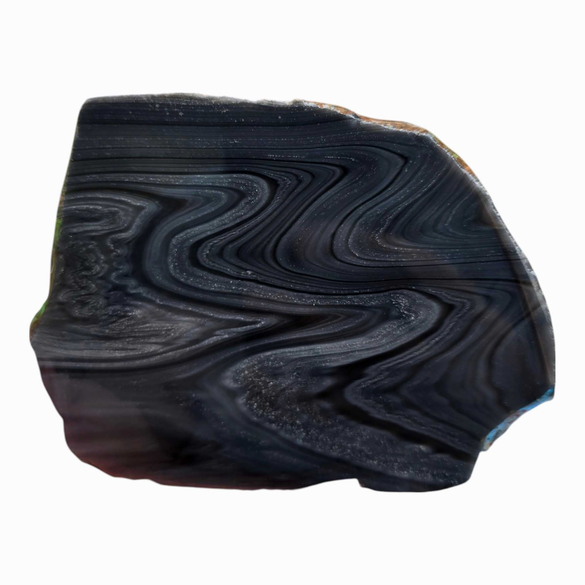 Damascus Obsidian Slab – Rare Variety from Davis Creek, California