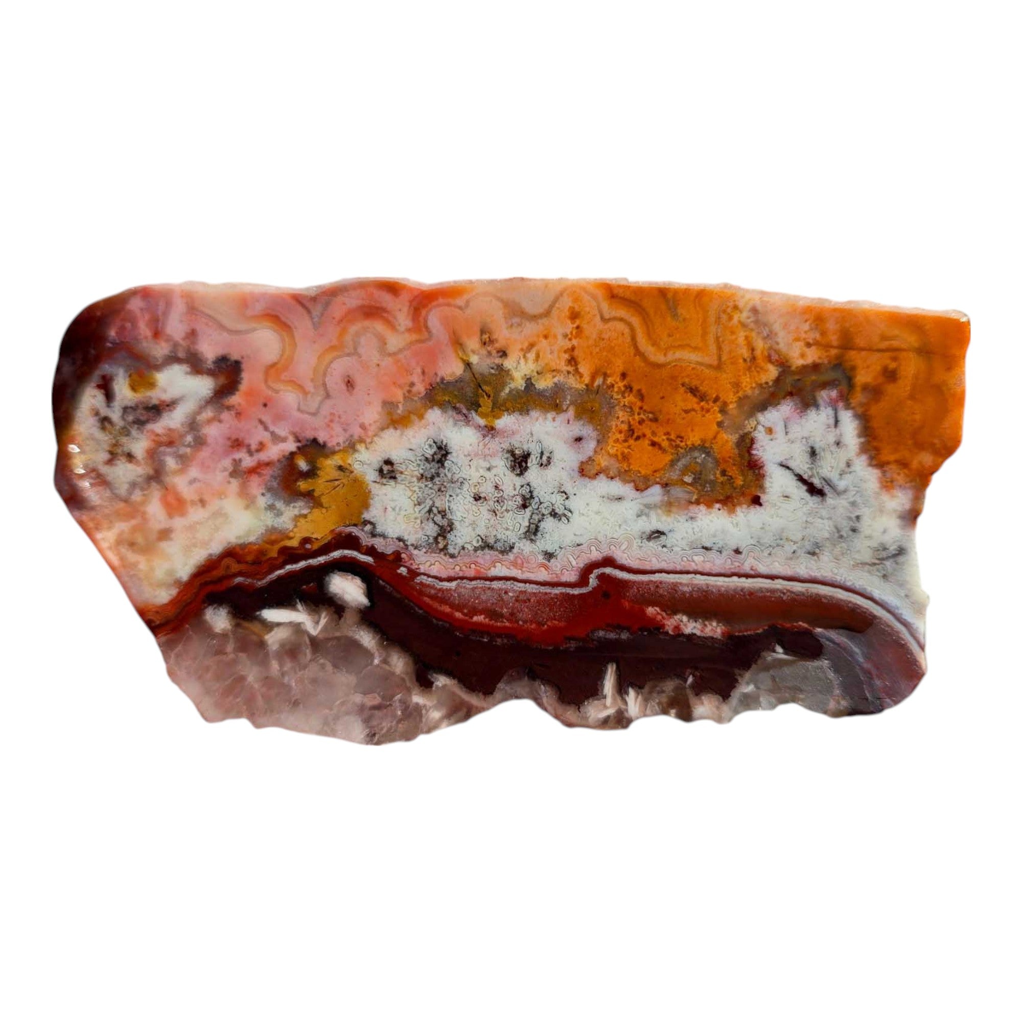 Flor de Durazno Agate Slab – Flower of Peach from Depleted Mexican Vein