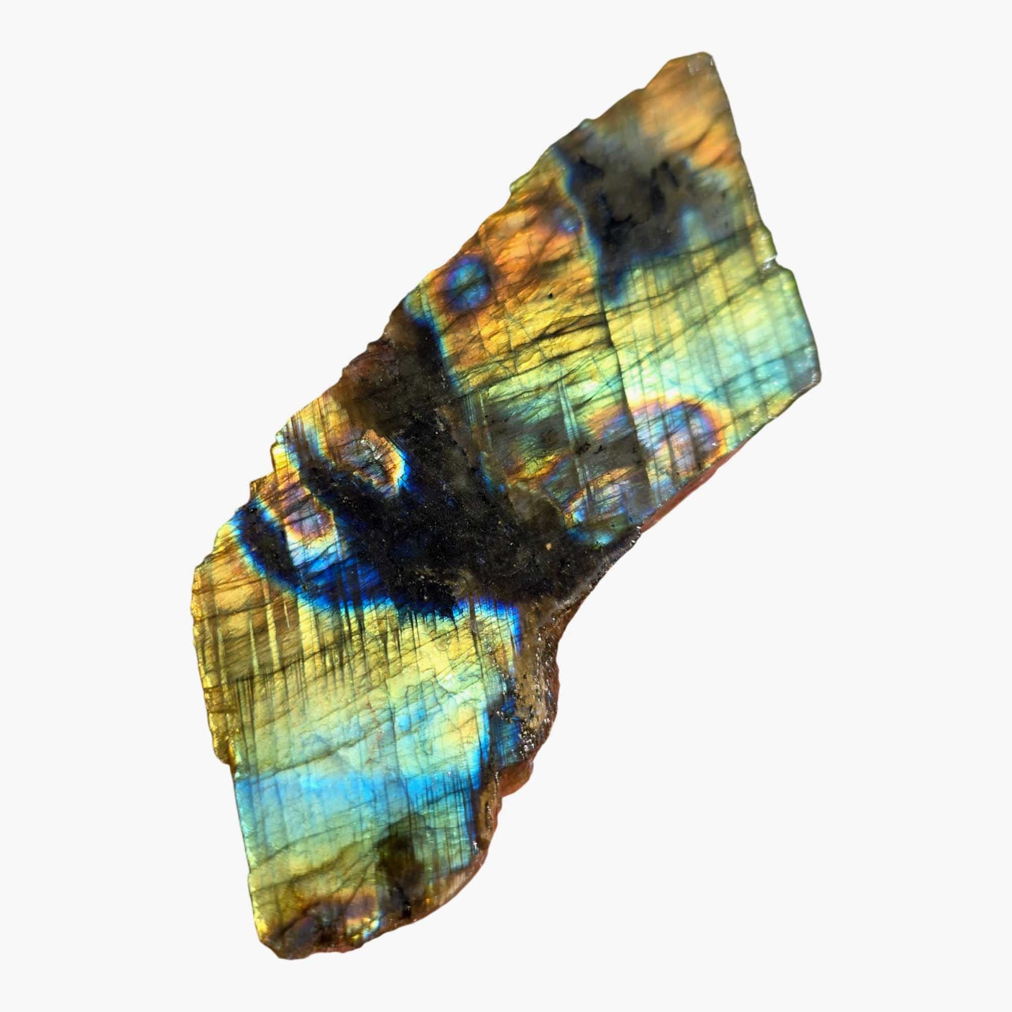 Labradorite Slab – Green Blue Flash Labradorescence Effect! #3690-1
