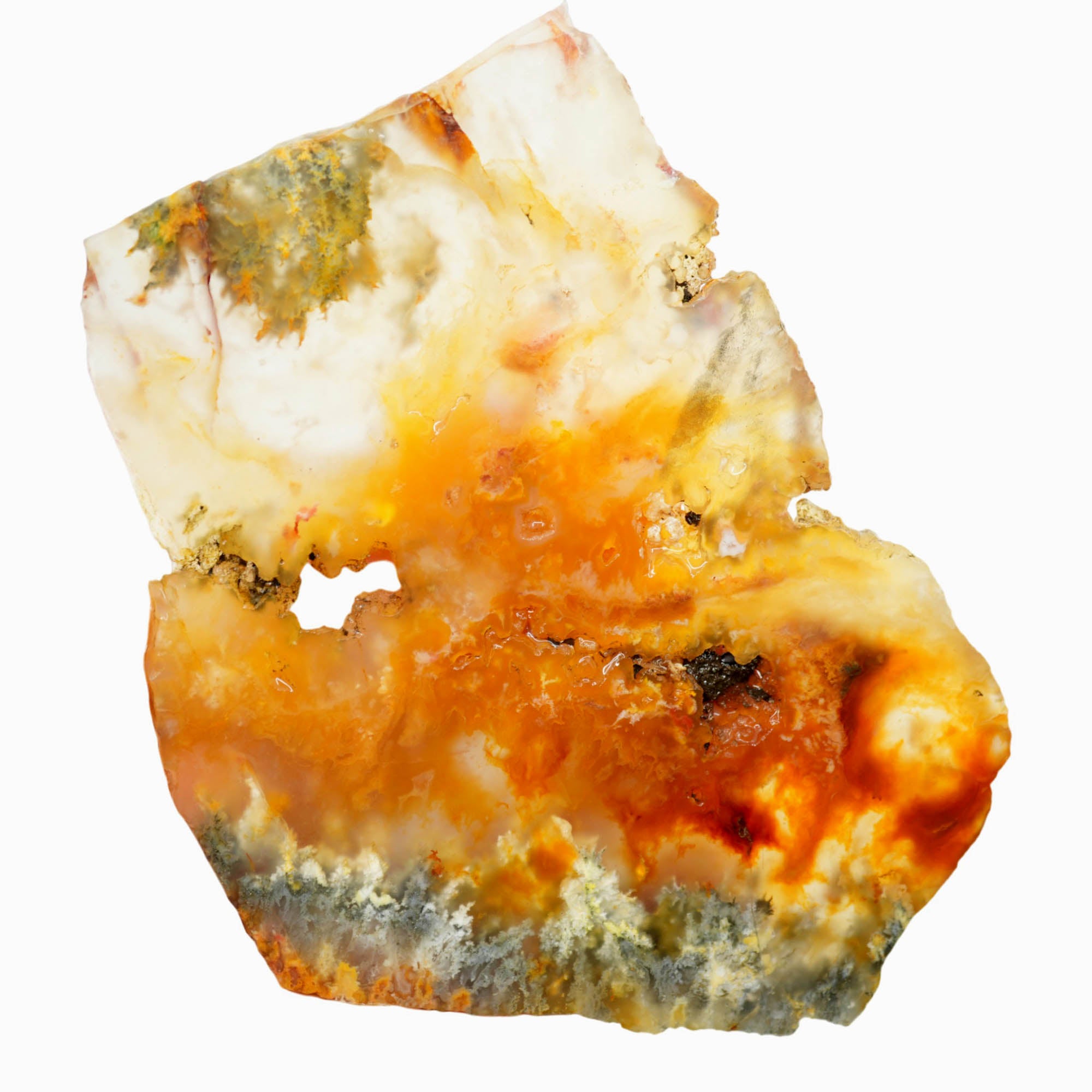 Graveyard Point Plume Agate Slab – Marcasite Inclusions Drusy Voids #3913-Photo2