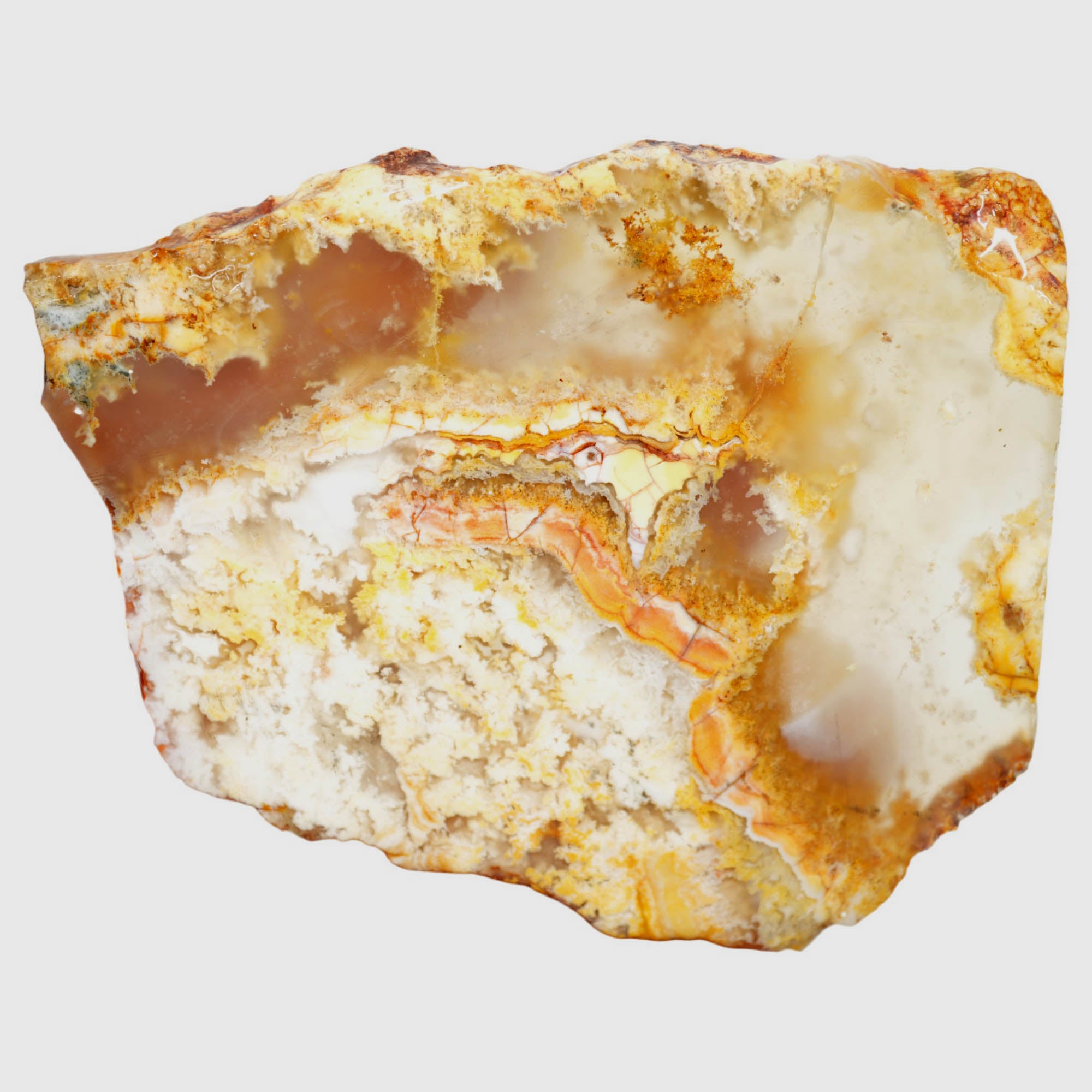 Regency Rose Plume Agate Slab - Red Wavy Jasper Flow #3952-Photo1