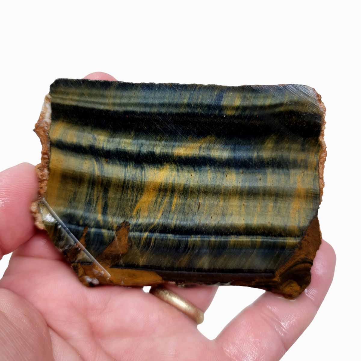 Hawkeye TigerEye Slab! Lapidary Stone Slab!