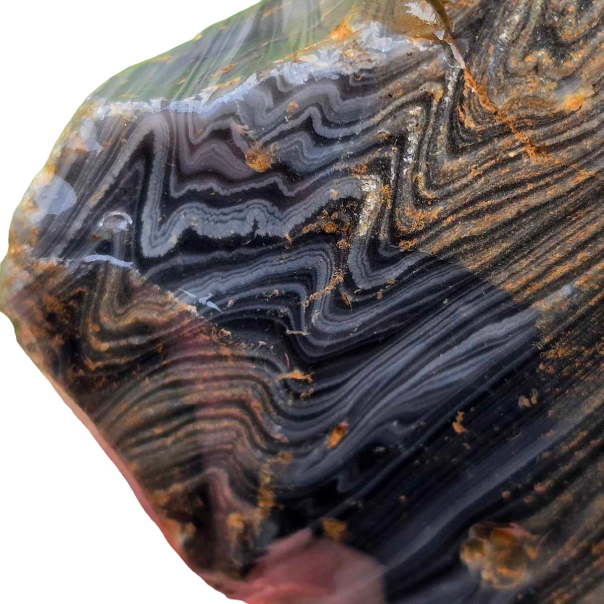 Rare Damascus Obsidian Rough Chunk!