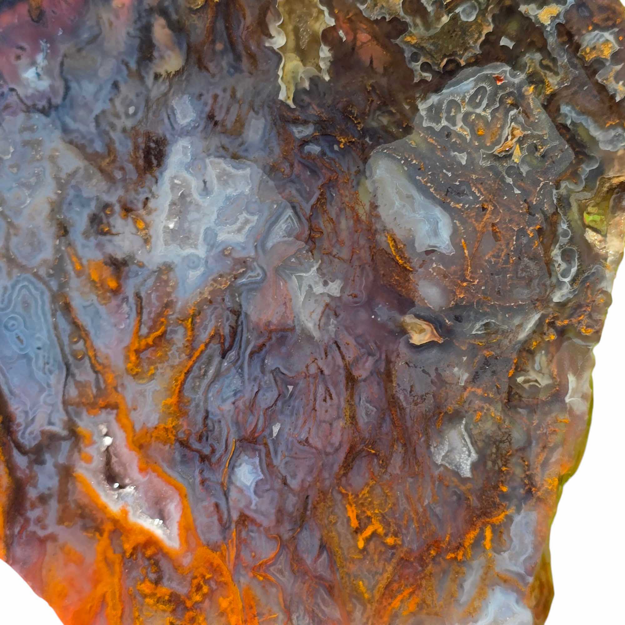 San Carlos Agate Slab Lapidary Stone Slice Cut Rock