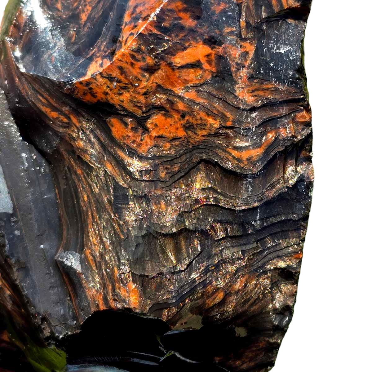 RARE Fire Glass Buttes Obsidian Rough Chunk!