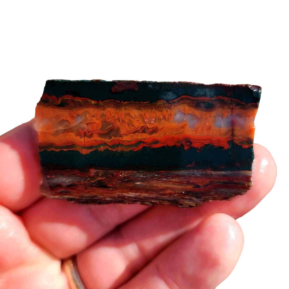 Idaho Sunset Jasper Slab! Lapidary Stone Slab!