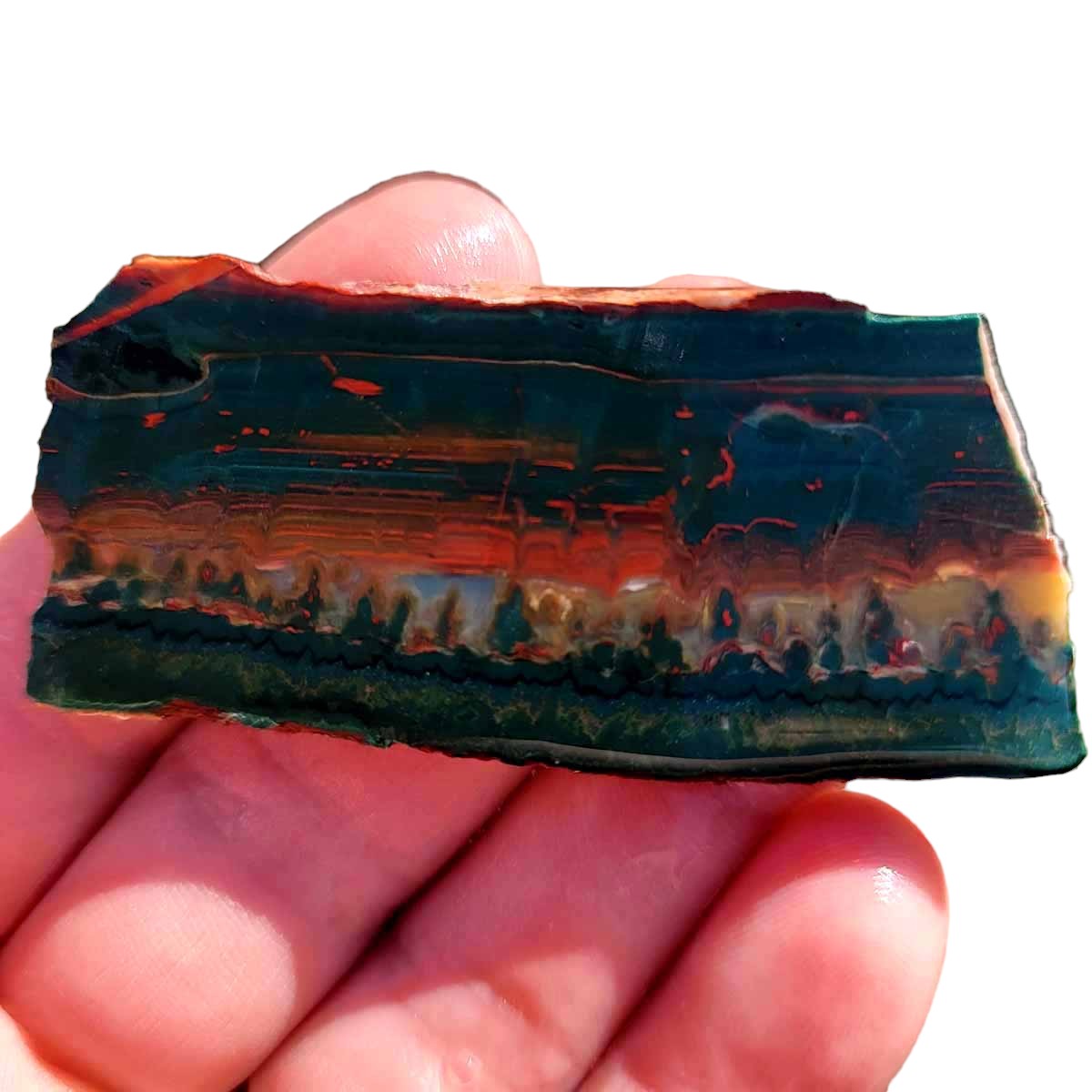 Idaho Sunset Jasper Slab! Lapidary Stone Slab!