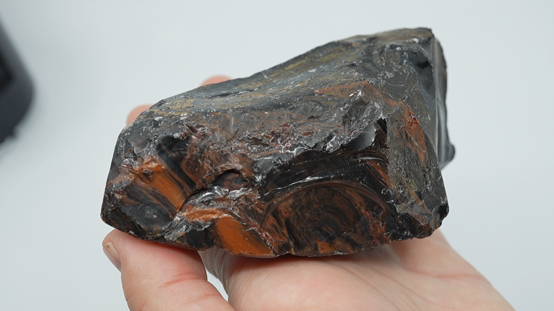 Tri-Flow Obsidian Rough - LC-0003