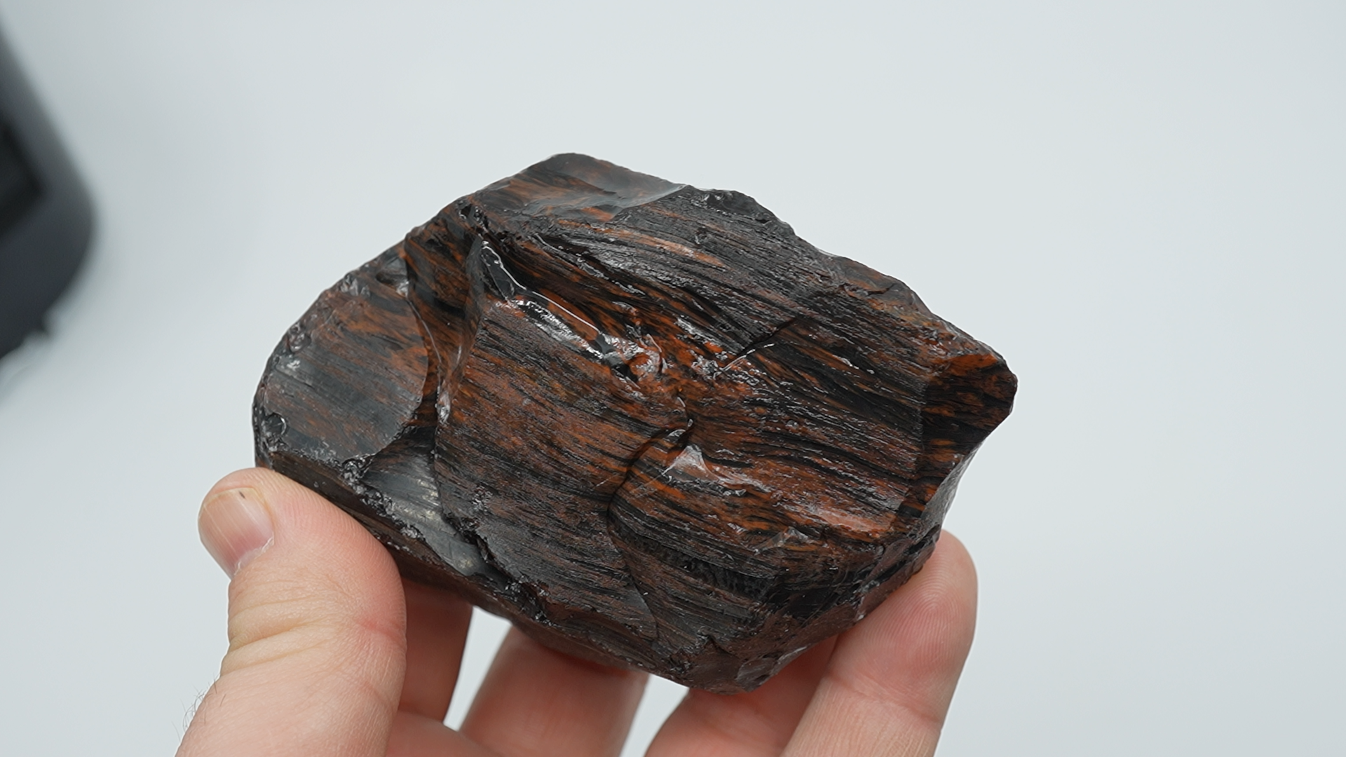 Tri-Flow Obsidian Rough - LC-0013