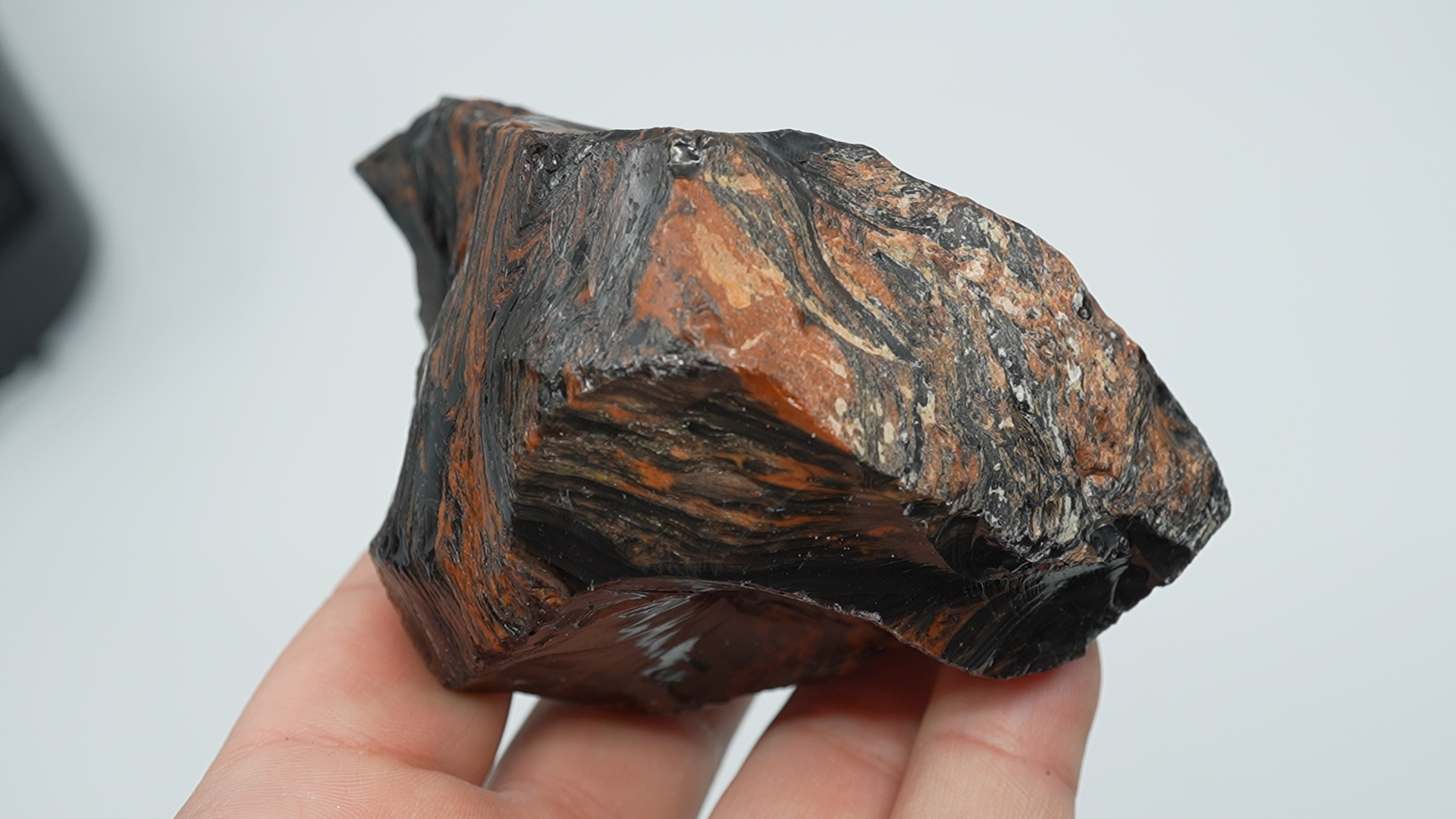 Tri-Flow Obsidian Rough - LC-0017
