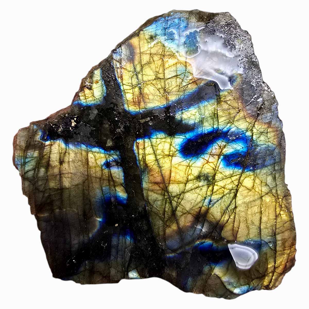Labradorite Slab Lapidary Stone Slice Cut Rock