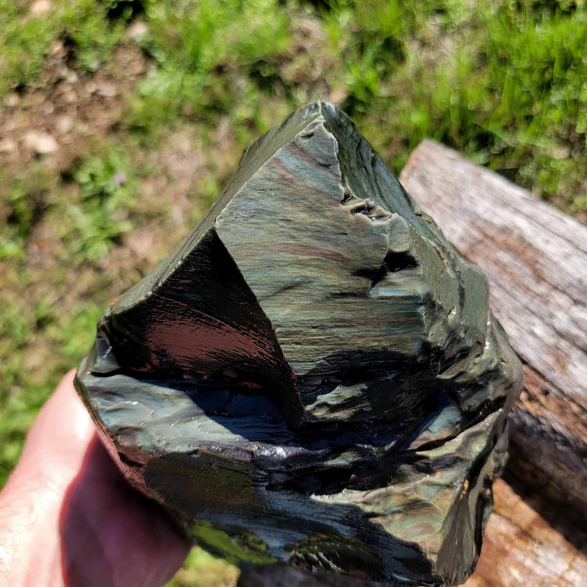 Large Mexican Velvet Obsidian Rough Chunk!