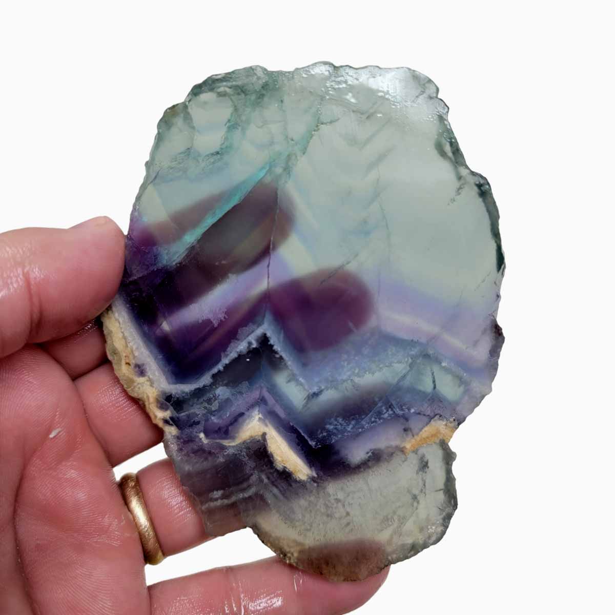 Mexican Fluorite Slab! Lapidary Stone Slab!