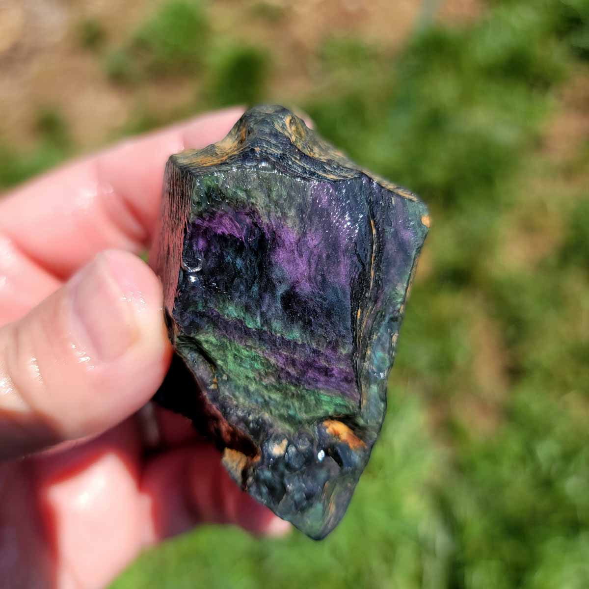 Highgrade Mexican Velvet Obsidian Rough Chunk!