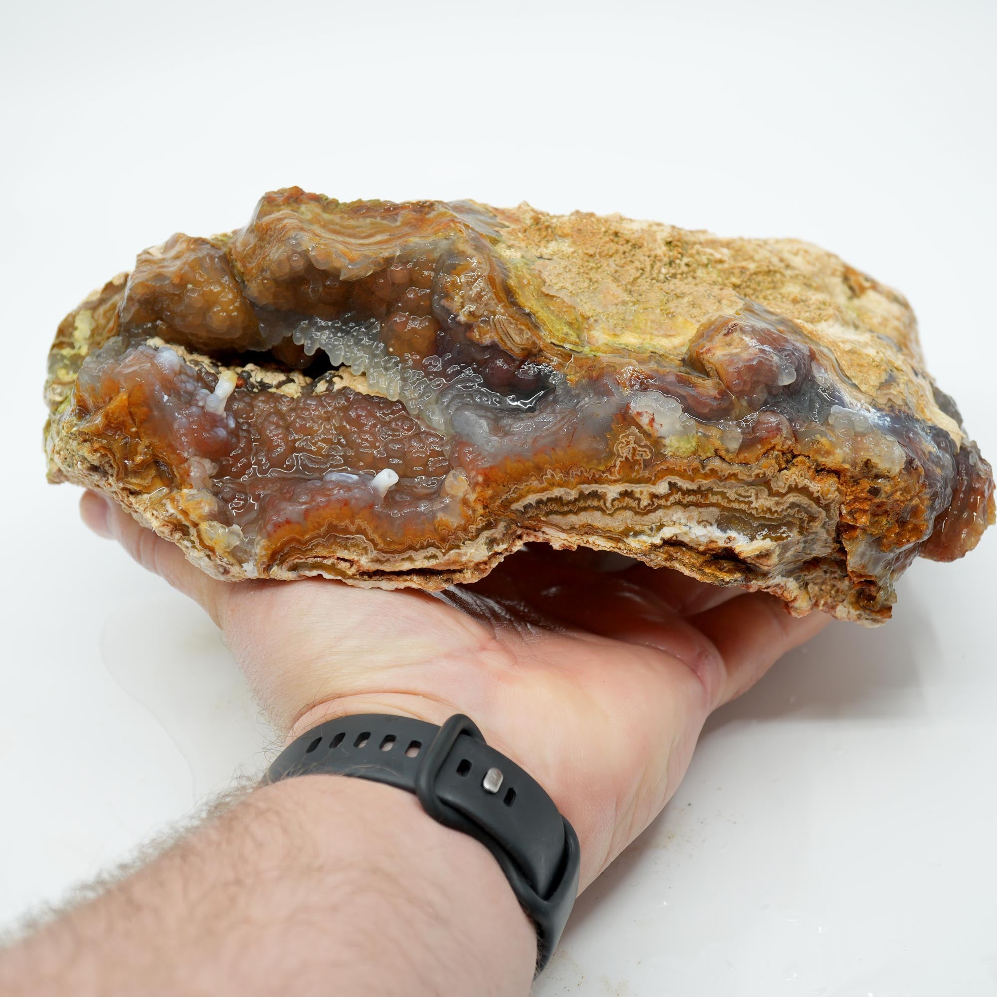 Lysite Agate Rough - Wavy Lace Gem Blue Botryoidal High Grade