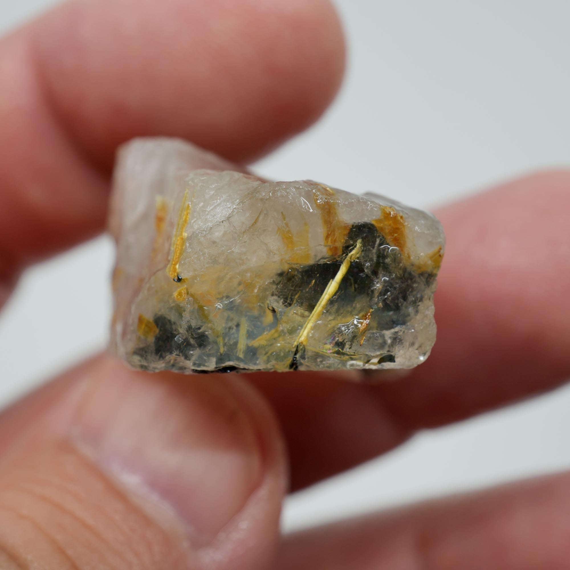 Rutilated Quartz - Hair-Like Rutile Needles - Brazilian Specimen