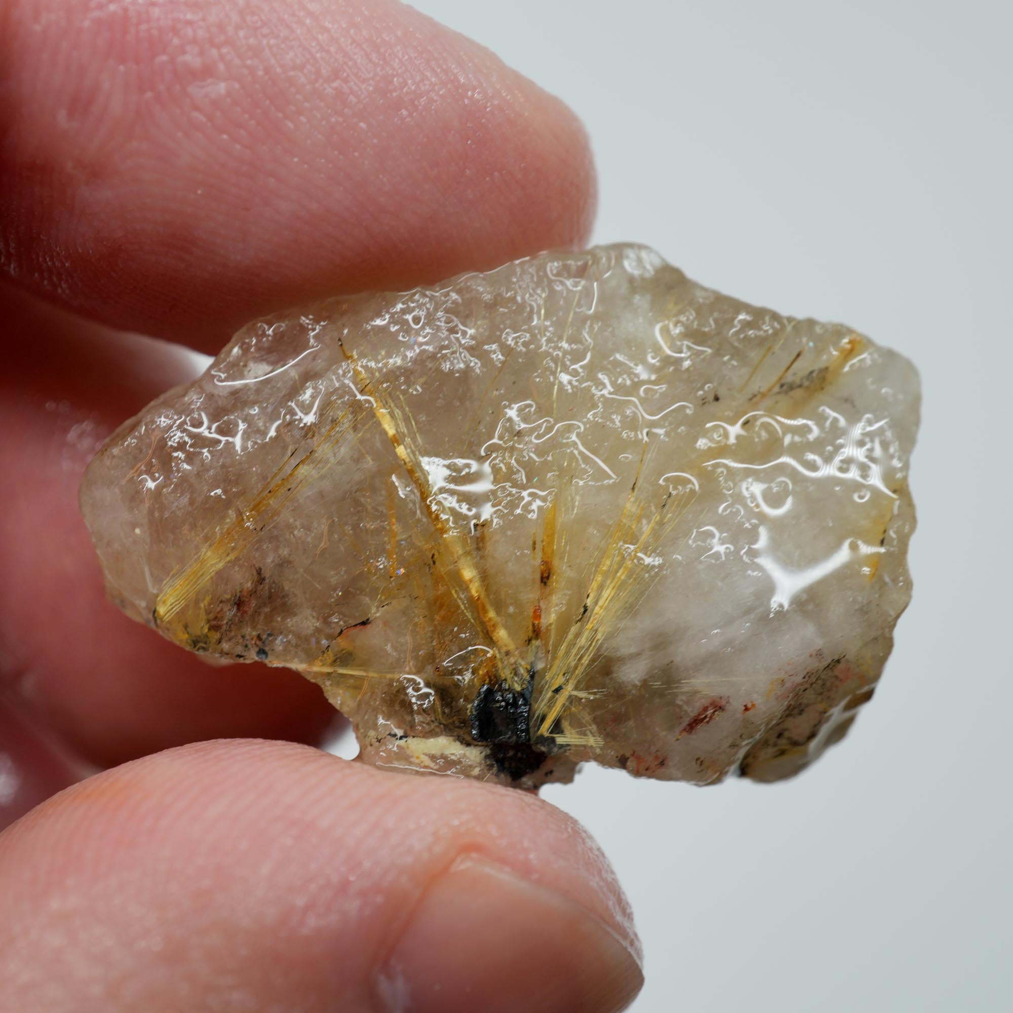 Rutilated Quartz - Golden Rutile Flash Quartz - Brazil Specimen