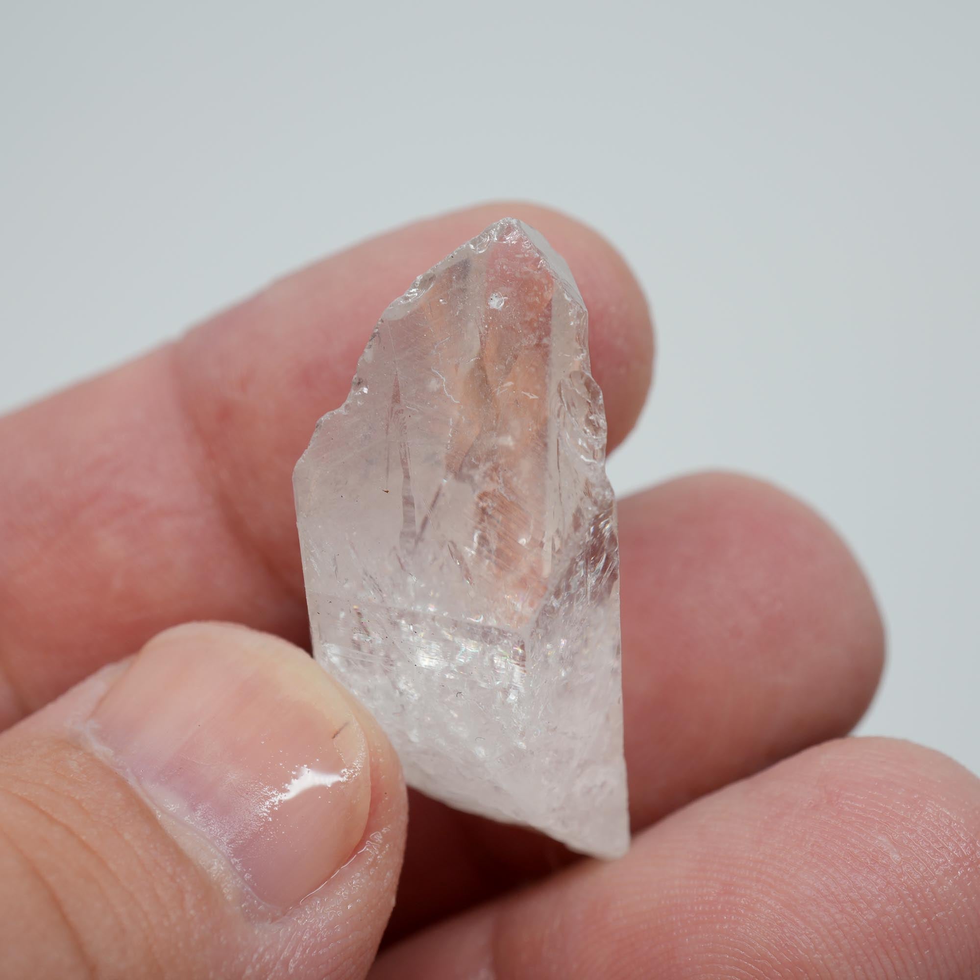Brazilian Quartz Point - Bright Clarity Crystal for Jewelry and Cabbing