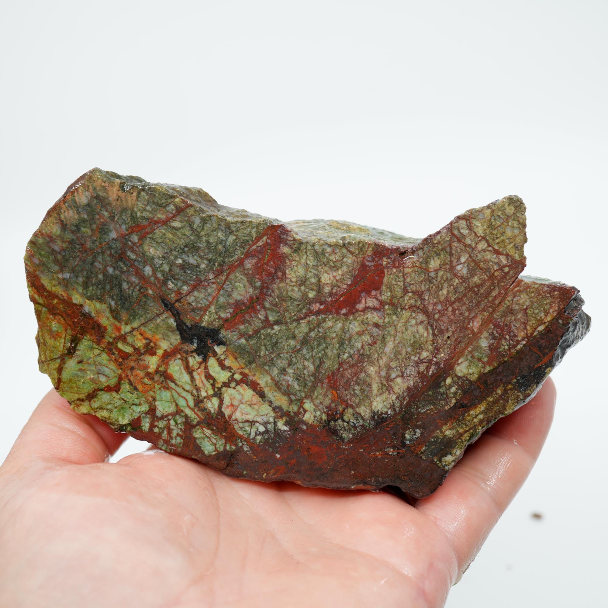 Mystery Copper-Based Mineral Rough - Green and Red from Quartzsite Collection