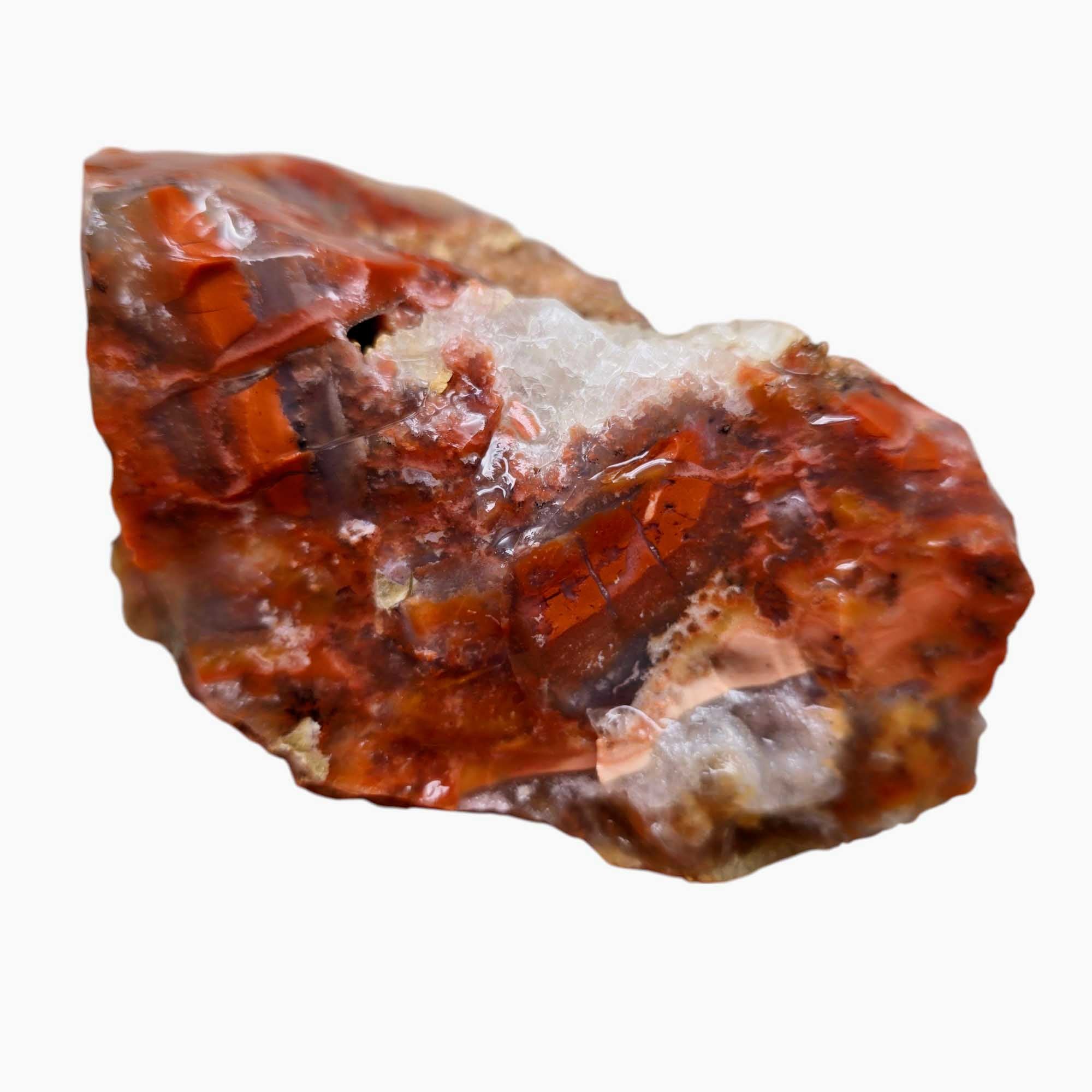 Red Velvet Agate Rough Chunk Lapidary Stone