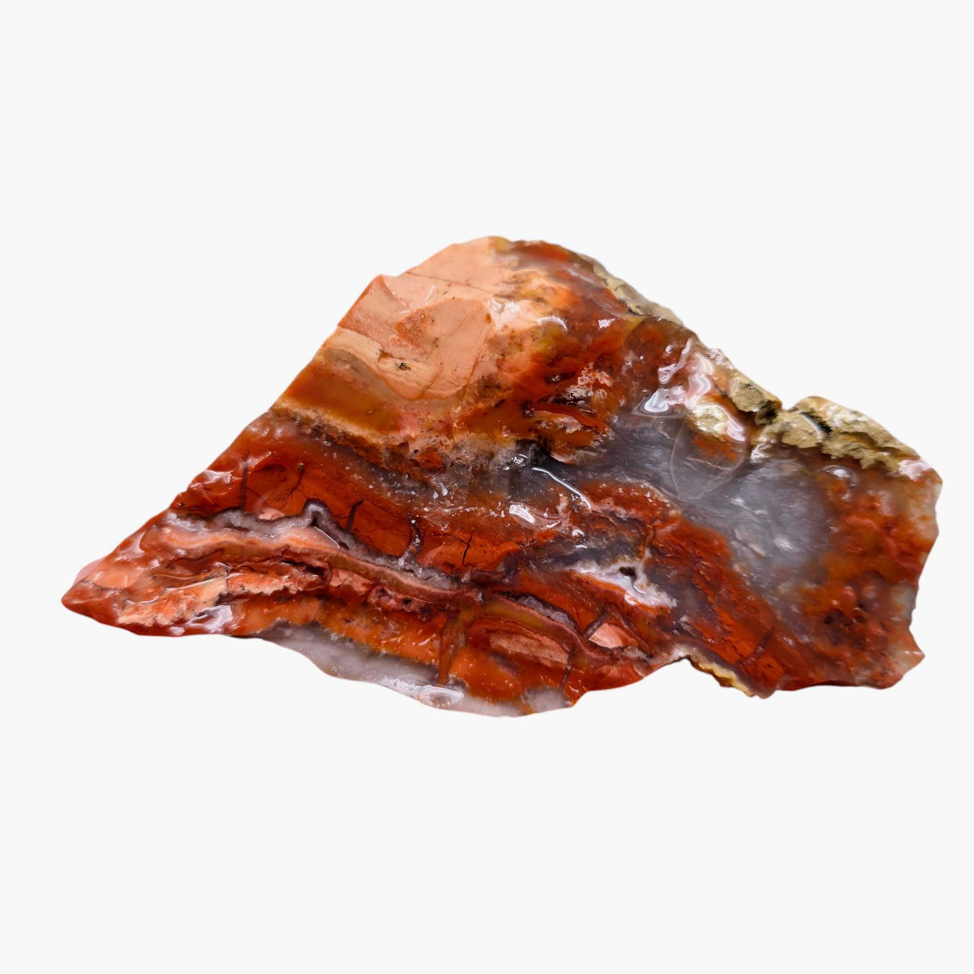 Red Velvet Agate Rough Chunk Lapidary Stone