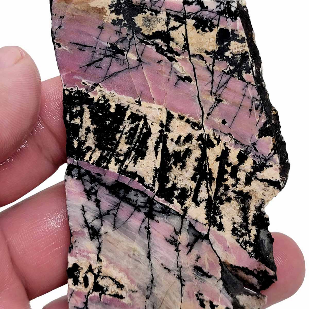 Rhodonite Slab! Lapidary Stone Slab!
