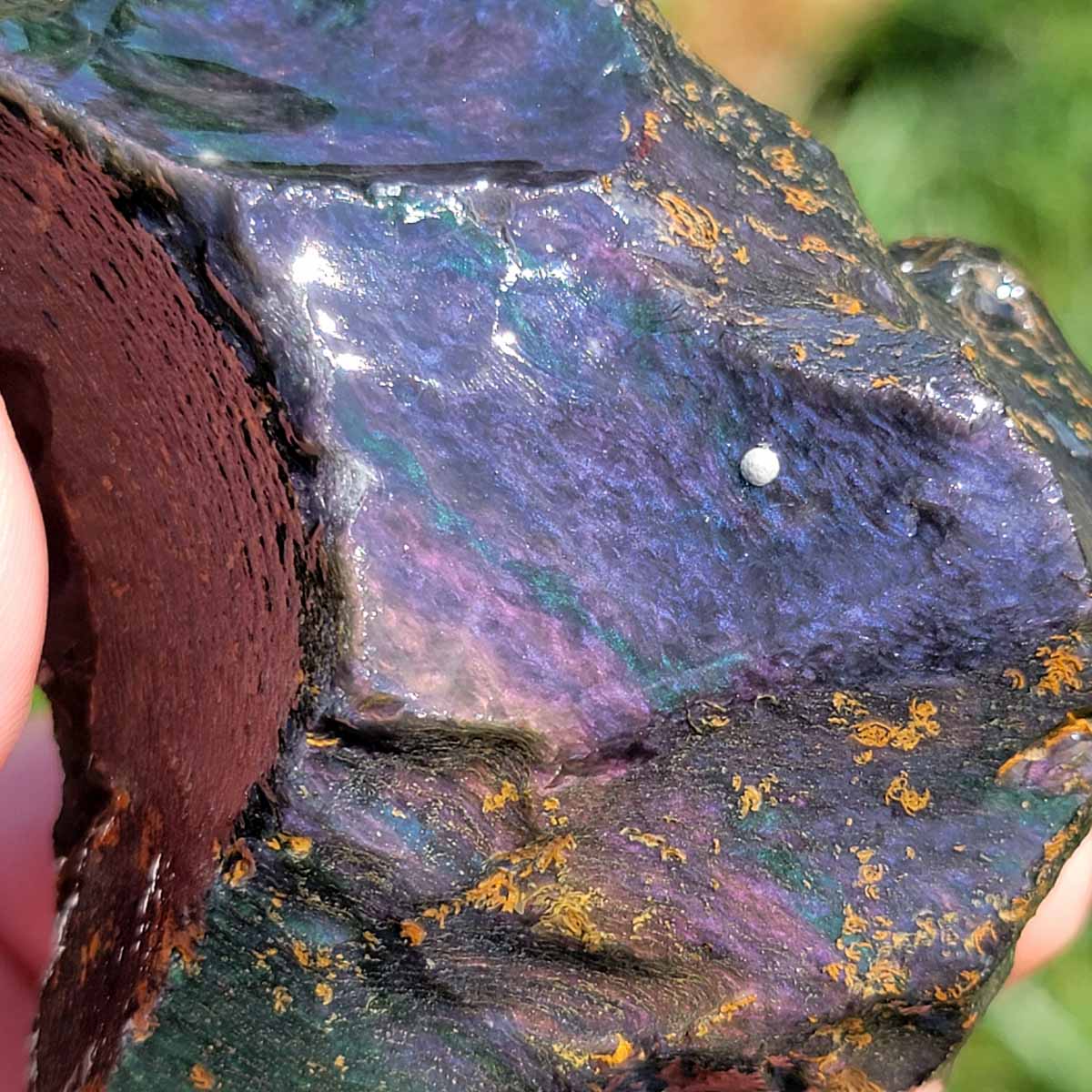 Highgrade Mexican Velvet Obsidian Rough Chunk!