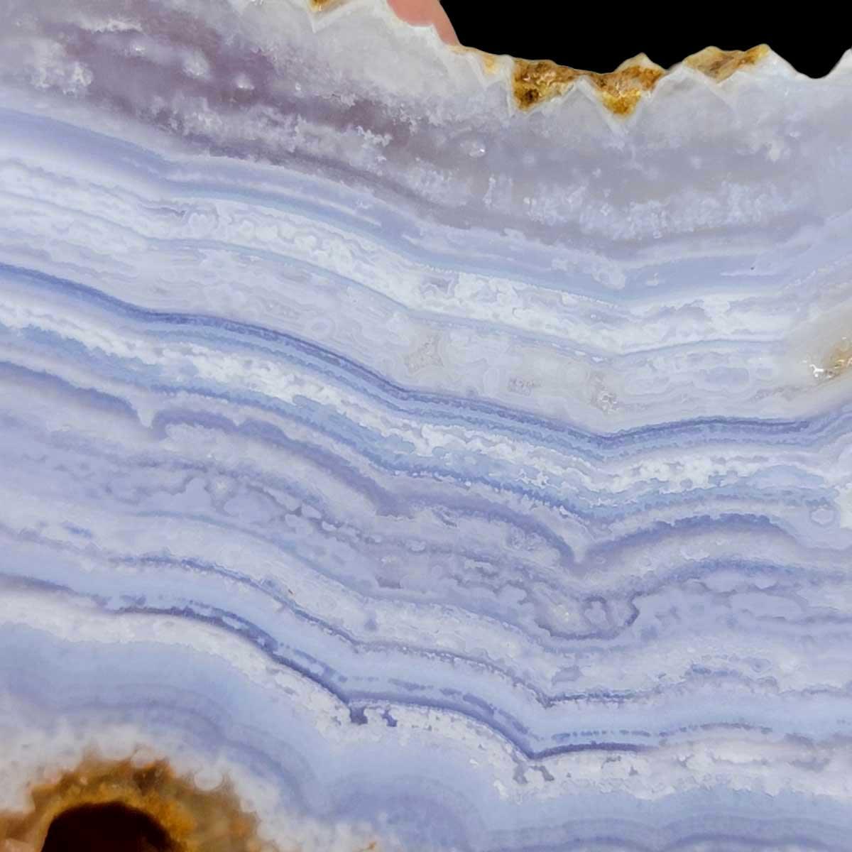 African Blue Lace Agate Slab! Lapidary Stone Slab! - LapidaryCentral
