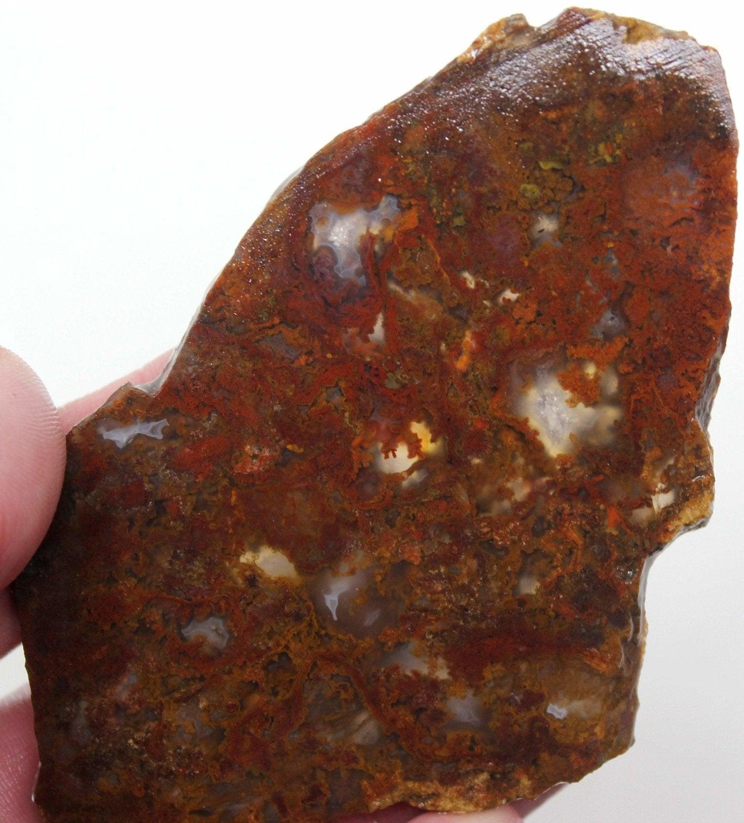 GORGEOUS Mystery Moss Agate Slab! High Grade Lapidary Slab! - LapidaryCentral