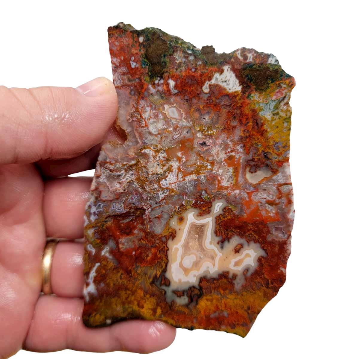 Apple Valley Moss Agate Slab! Lapidary Stone Slab! - LapidaryCentral