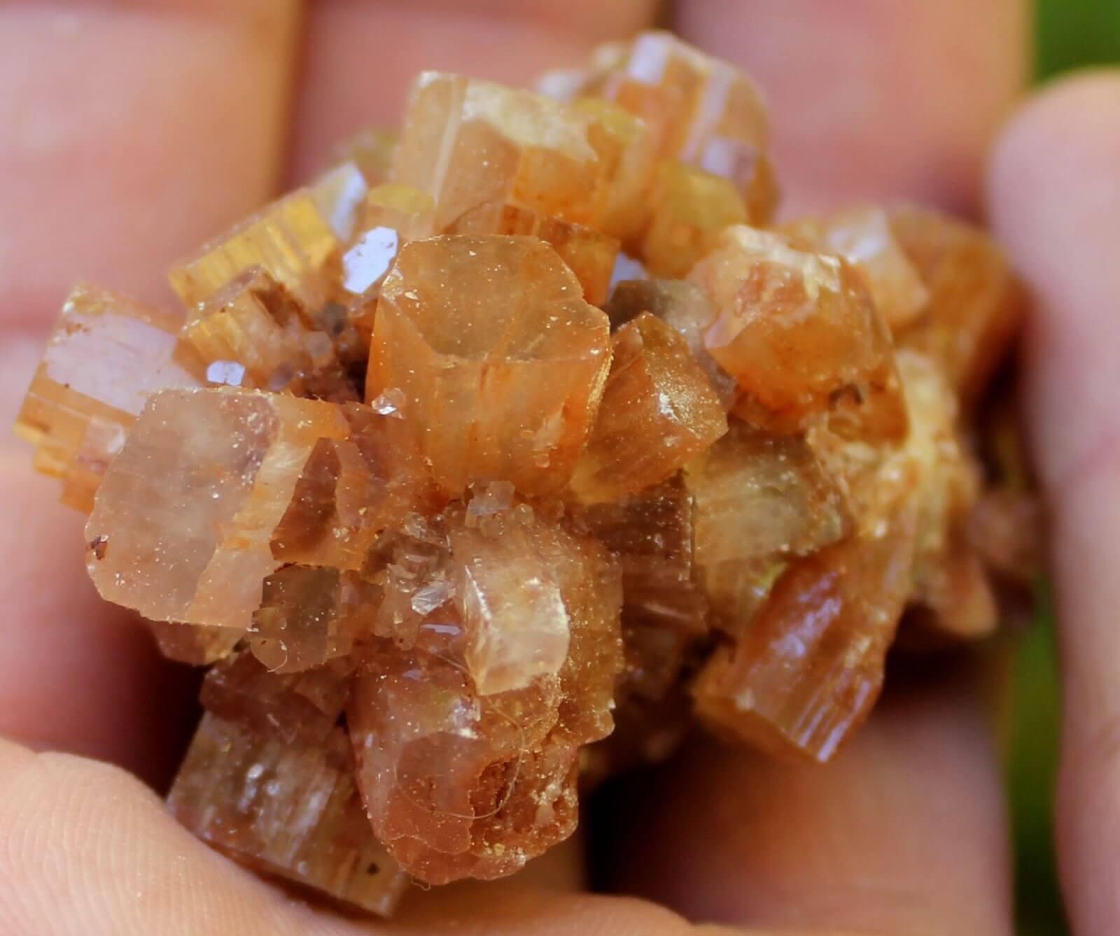 Aragonite Crystal Cluster - Radiating Prismatic Formations - Natural Crystal